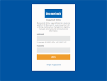 Tablet Screenshot of deceuninck-online.com